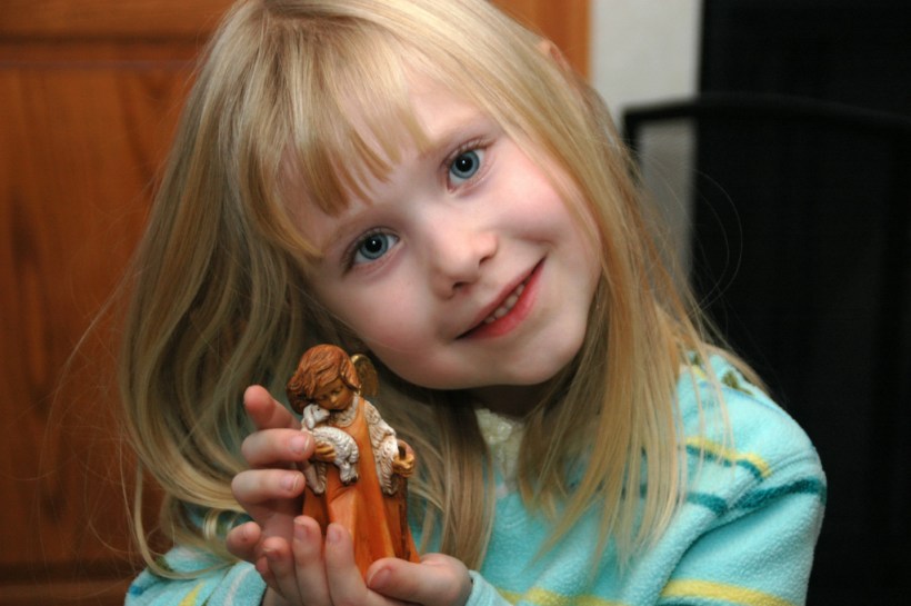 Linnea with her special angel